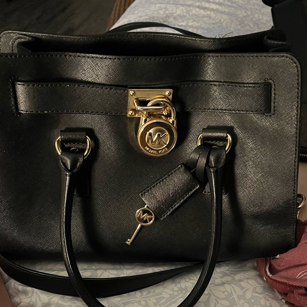 Michael Kors Leather Purse with Lock
